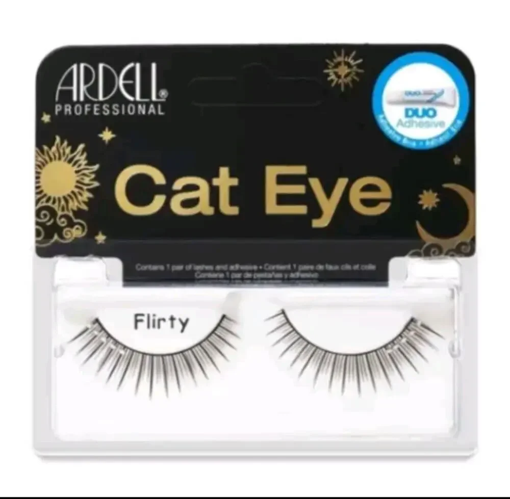 Ardell Professional Cat Eye Flirty Black False Faux Eyelashes